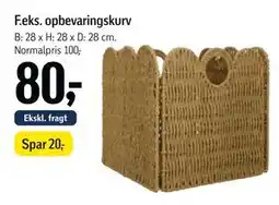 Føtex opbevaringskurv tilbud