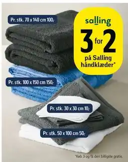 Føtex på Salling håndklæder tilbud