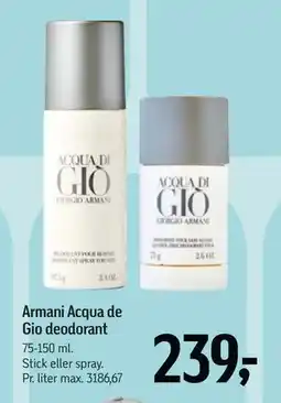 Føtex Armani Acqua de Gio deodorant tilbud
