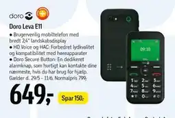 Føtex Doro Leva E11 tilbud