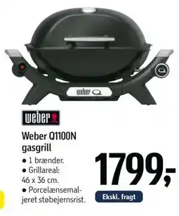 Føtex Weber Q1100N gasgrill tilbud