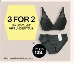 Føtex 3 FOR 2 PÅ UDVALGT VRS UNDERTØJ tilbud