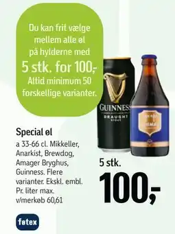 Føtex Special øl tilbud