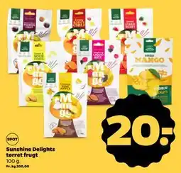 Netto Sunshine Delights tørret frugt tilbud