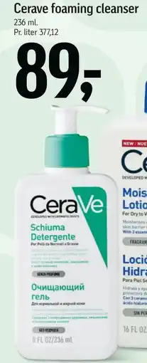 Føtex Cerave foaming cleanser tilbud