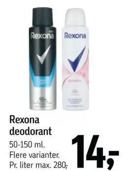 Føtex Rexona deodorant tilbud