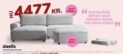 Daells Bolighus SOVESOFA MED OPEN END tilbud