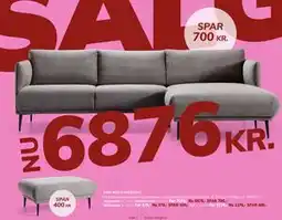 Daells Bolighus SOFA MED CHAISELONG tilbud