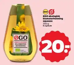 Netto ØGO økologisk blomsterhonning squeeze tilbud