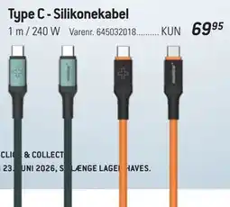 Thansen Type C - Silikonekabel tilbud