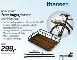 Thansen Front bagagebærer tilbud
