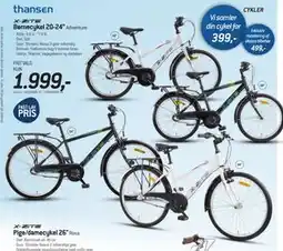 Thansen Børnecykel 20-24” tilbud