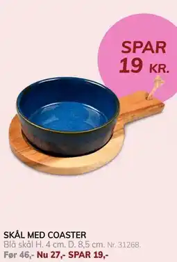 Daells Bolighus SKÅL MED COASTER tilbud