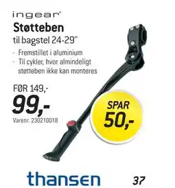Thansen Støtteben tilbud