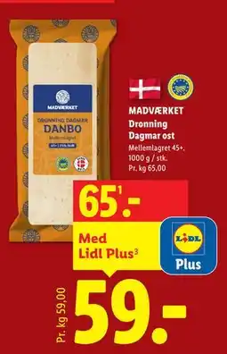 Lidl MADVÆRKET Dronning Dagmar ost tilbud