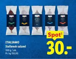 Lidl ITALIAMO Italiensk salami tilbud