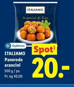 Lidl ITALIAMO Panerede arancini tilbud