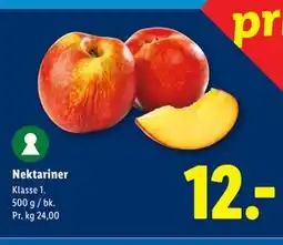 Lidl Nektariner tilbud