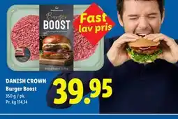 Lidl DANISH CROWN Burger Boost tilbud