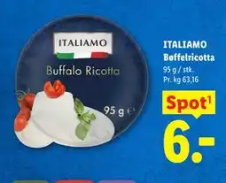 Lidl ITALIAMO Bøffelricotta tilbud