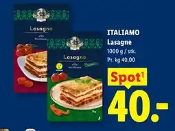 Lidl ITALIAMO Lasagne tilbud