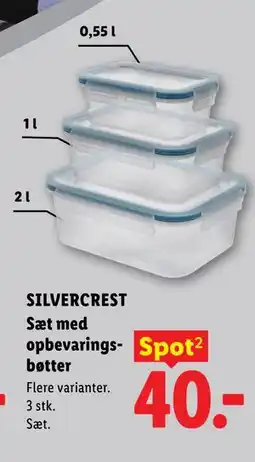 Lidl SILVERCREST Sæt med opbevarings- bøtter tilbud