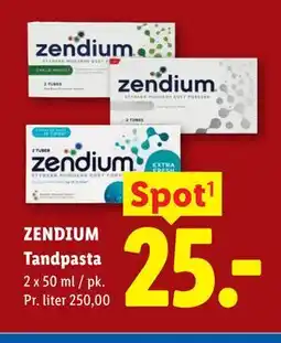 Lidl ZENDIUM Tandpasta tilbud