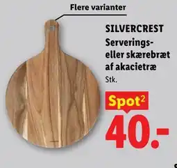 Lidl SILVERCREST Serverings- eller skærebræt af akacietræ tilbud