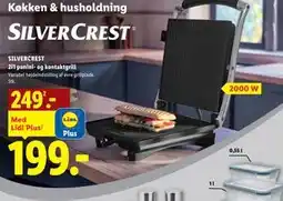 Lidl SILVERCREST 2i1 panini- og kontaktgrill tilbud