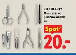 Lidl CIEN BEAUTY Manicure- og pedicureartikler tilbud