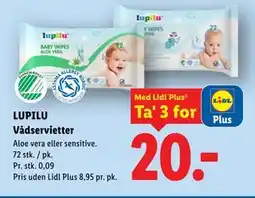 Lidl LUPILU Vådservietter tilbud