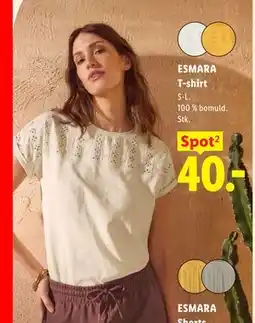 Lidl ESMARA T-shirt tilbud