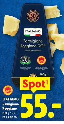 Lidl ITALIAMO Pamigiano Reggiano tilbud