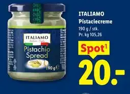 Lidl ITALIAMO Pistaciecreme tilbud