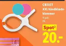 Lidl CRIVIT XXL håndklædeklemmer tilbud