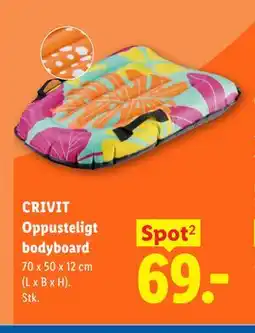 Lidl CRIVIT Oppusteligt bodyboard tilbud