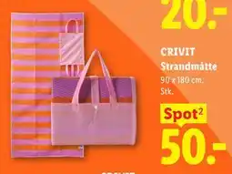 Lidl CRIVIT Strandmåtte tilbud