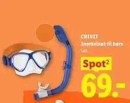 Lidl CRIVIT Snorkelsæt til børn tilbud