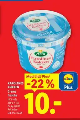 Lidl KAROLINES KØKKEN Creme fraiche tilbud