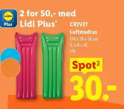 Lidl CRIVIT Luftmadras, App-pris tilbud