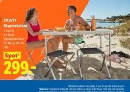 Lidl CRIVIT Klapmøbelsæt tilbud