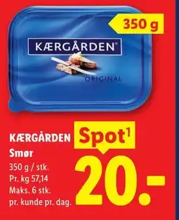 Lidl KÆRGÅRDEN Smør tilbud