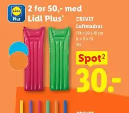 Lidl CRIVIT Luftmadras tilbud
