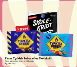 Poetzsch Padborg Fazer Tyrkisk Peber eller Skolekridt tilbud