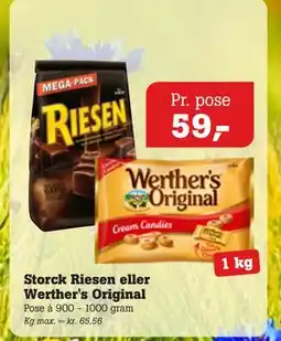 Poetzsch Padborg Storck Riesen eller Werther's Original tilbud