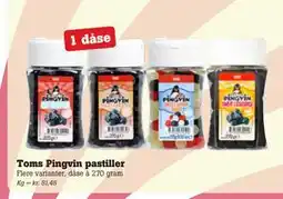 Poetzsch Padborg Toms Pingvin pastiller tilbud