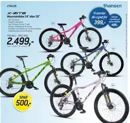 Thansen Mountainbike 24 eller 26 tilbud