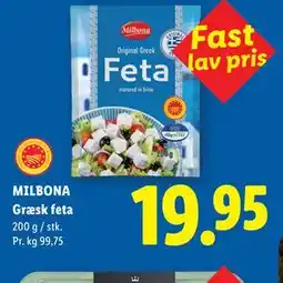 Lidl MILBONA Græsk feta tilbud