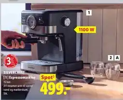 Lidl SILVERCREST Espressomaskine tilbud