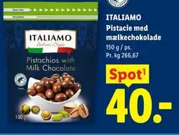 Lidl ITALIAMO Pistacie med mælkechokolade tilbud